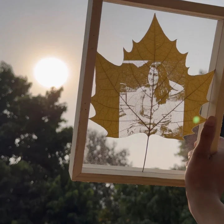Custom Photo Leaf Engraving