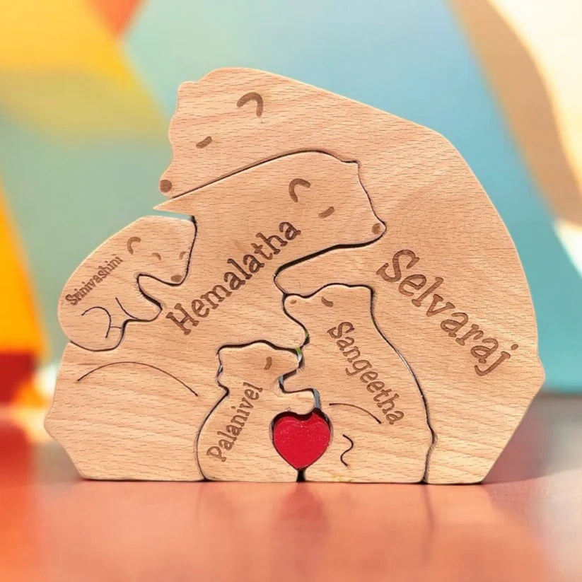 Wood Family Clan- Customize Wooden Puzzle
