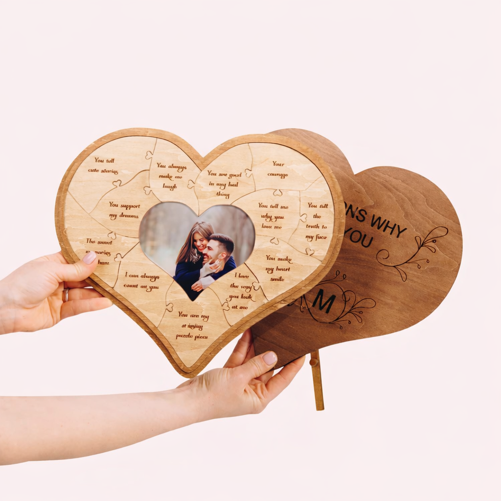 12 Reasons Why I Love You Wooden Puzzle