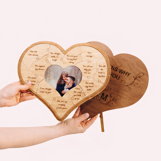 12 Reasons Why I Love You Wooden Puzzle