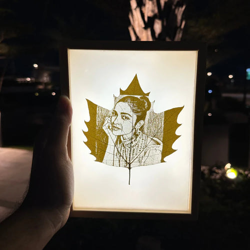 Custom Photo Leaf Engraving