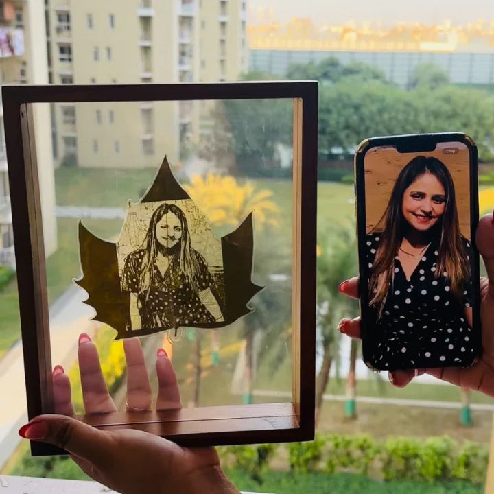 Custom Photo Leaf Engraving