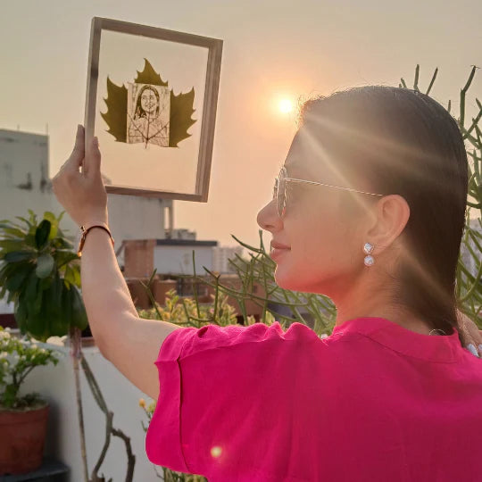 Custom Photo Leaf Engraving