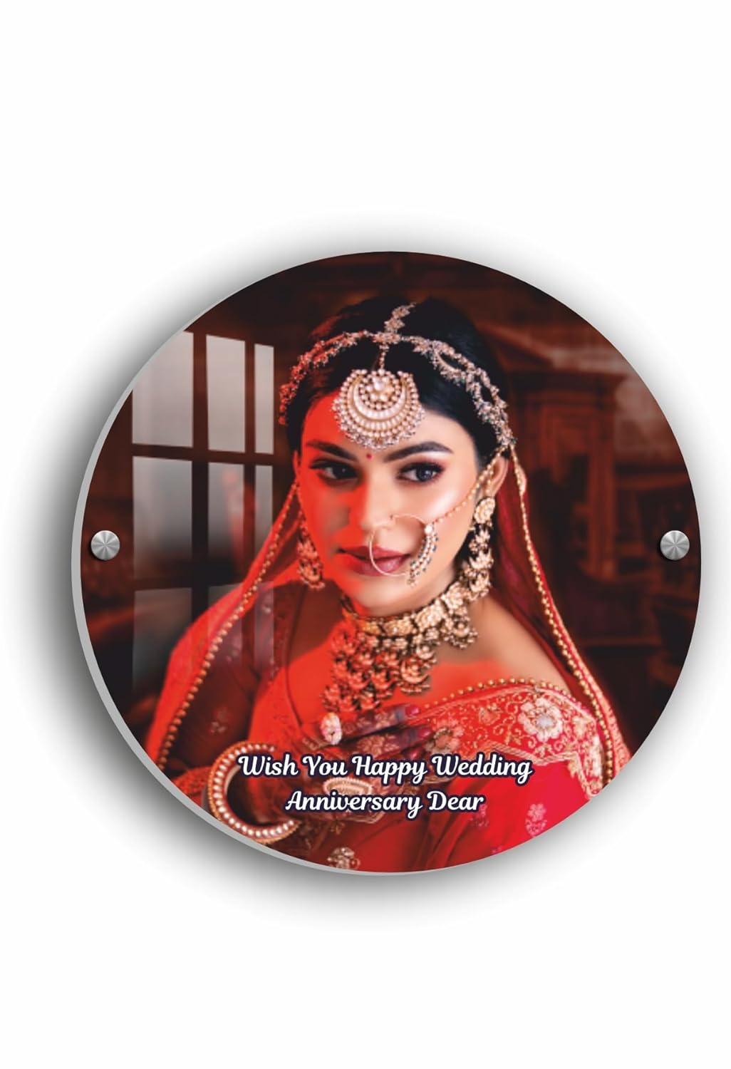 Personalised Round Acrylic Photo Frame