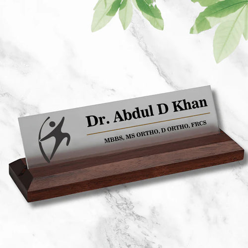 Office Desk Name Plate - Premium