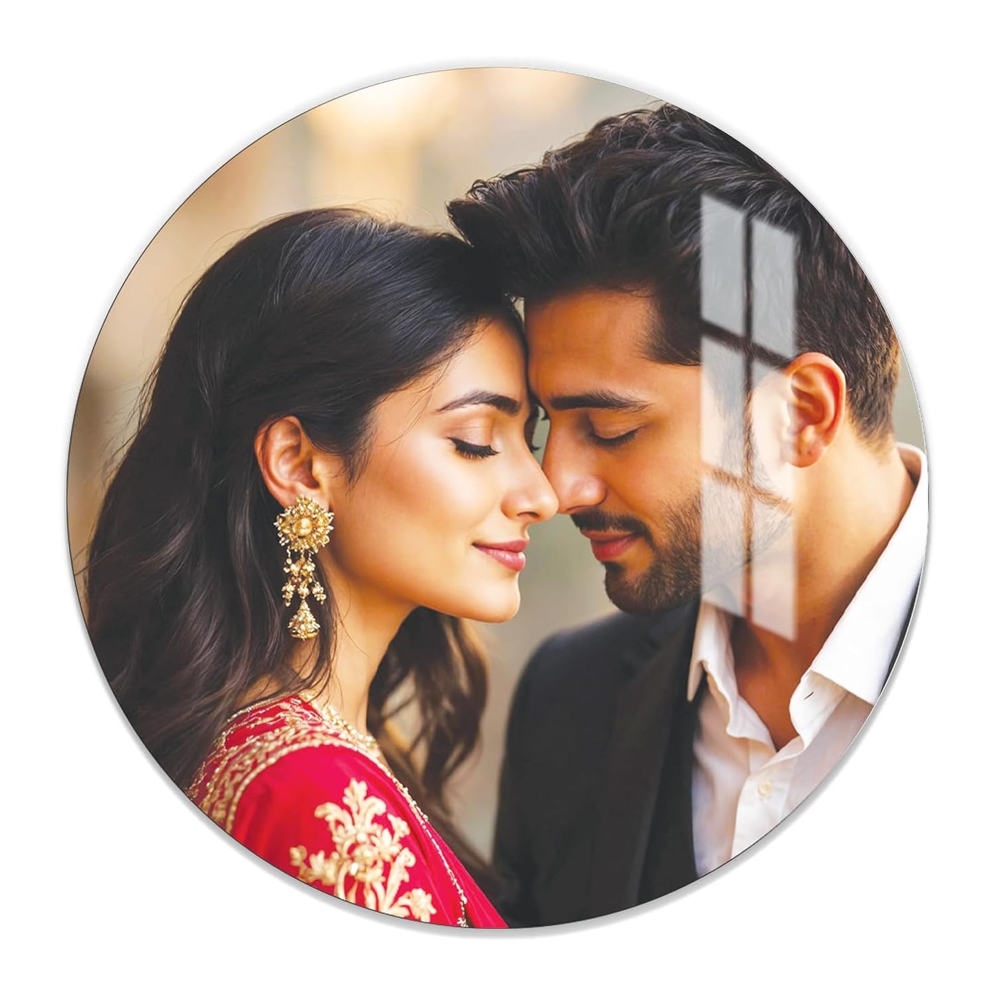 Personalised Round Acrylic Photo Frame