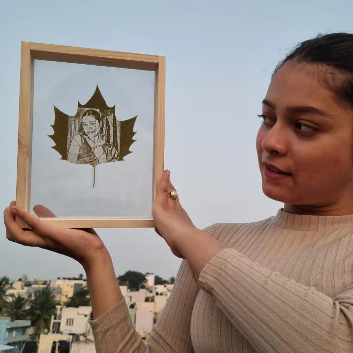 Custom Photo Leaf Engraving