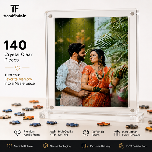 Personalised Miniature Frame Puzzle - 140 Pieces (Prepaid Order Only)