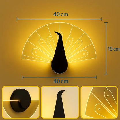 Fanora Peakock Wall Light