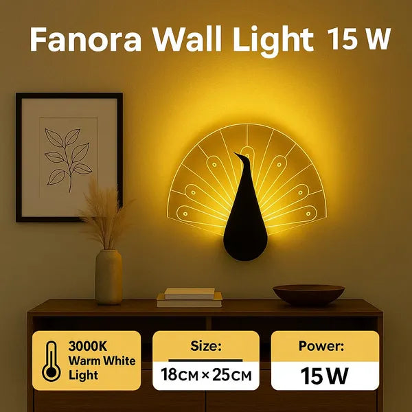 Fanora Peakock Wall Light