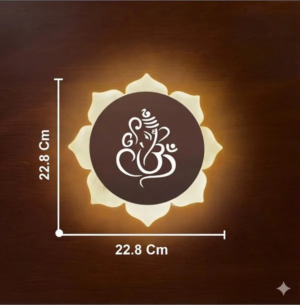 FLOWER GANESH ROSE GOLD WALL LIGHT-15 WATT