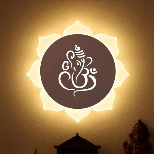 FLOWER GANESH ROSE GOLD WALL LIGHT-15 WATT