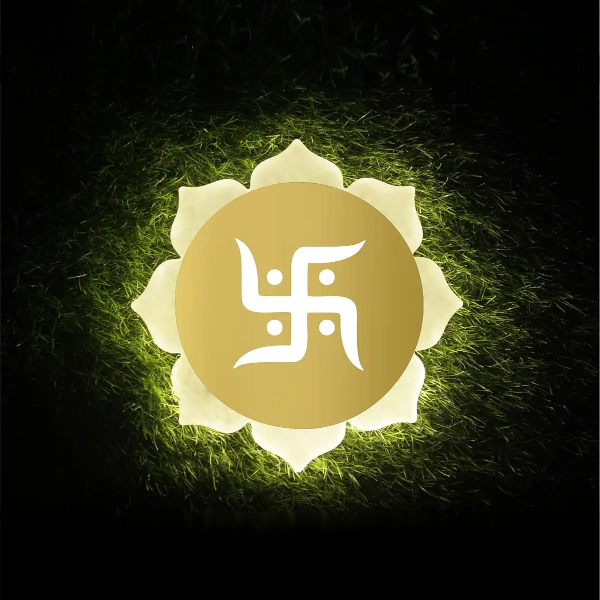 Swastik Gold Wall Light