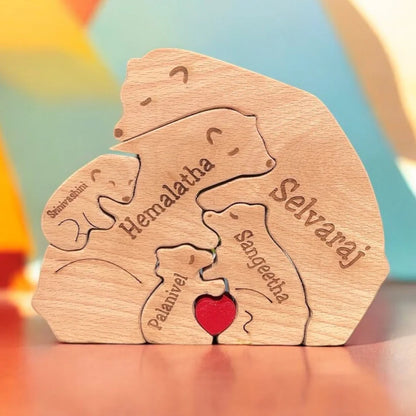 Wood Family Clan- Customize Wooden Puzzle