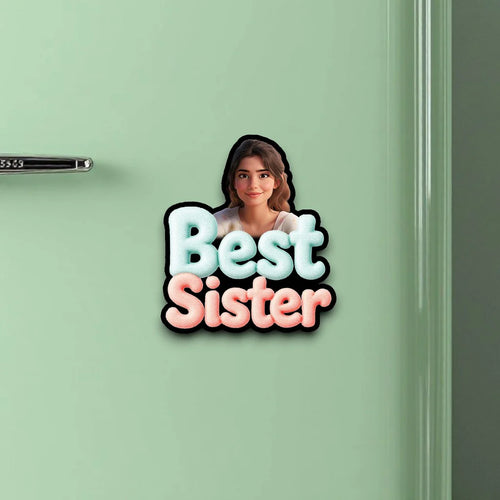 Best Sister Personalised Fridge Magnet