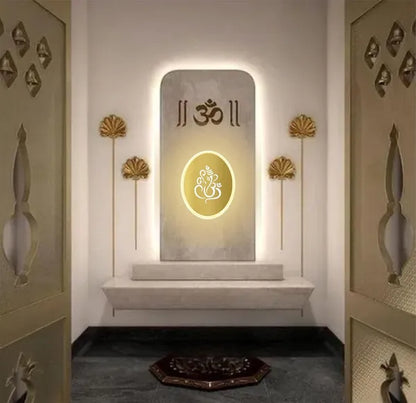 Oval Ganesh Wall Light