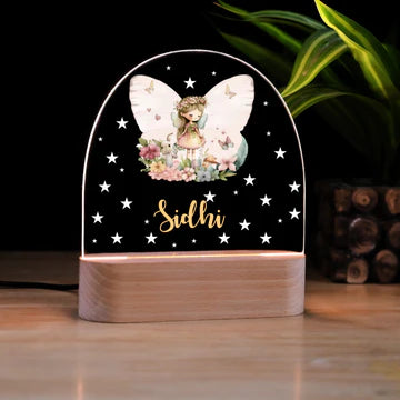 Personalised Fairy Glow Kids Night Lamp