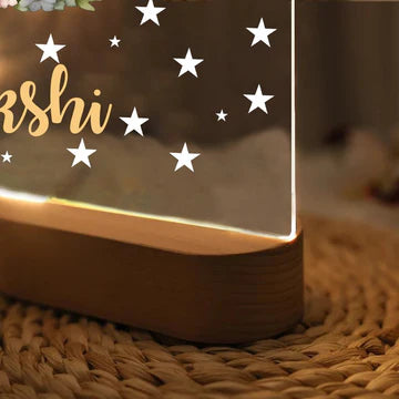 Personalised Fairy Glow Kids Night Lamp