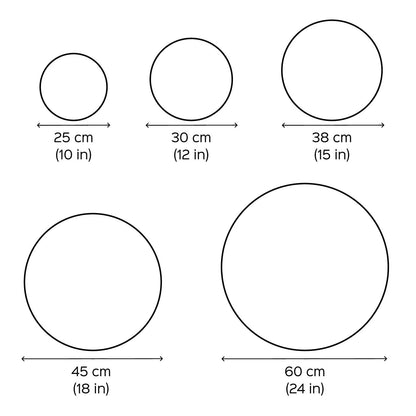 Personalized Round Gold & White Acrylic Name Plate