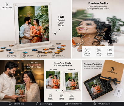 Personalised Miniature Frame Puzzle - 140 Pieces (Prepaid Order Only)