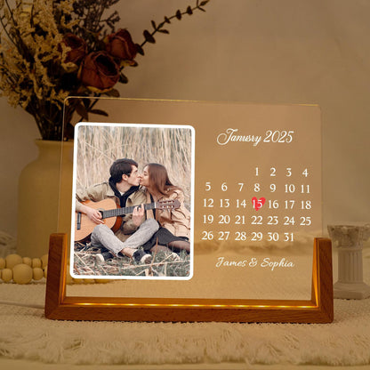 Personalized Calendar Lamp
