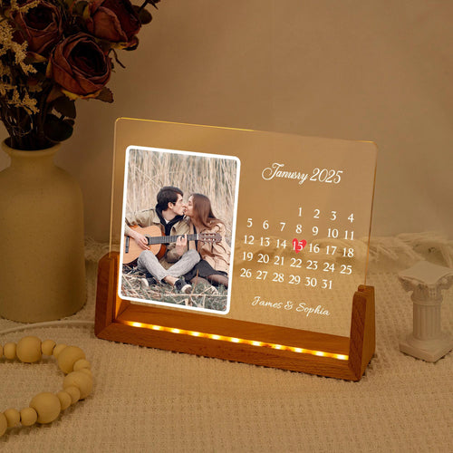 Personalized Calendar Lamp
