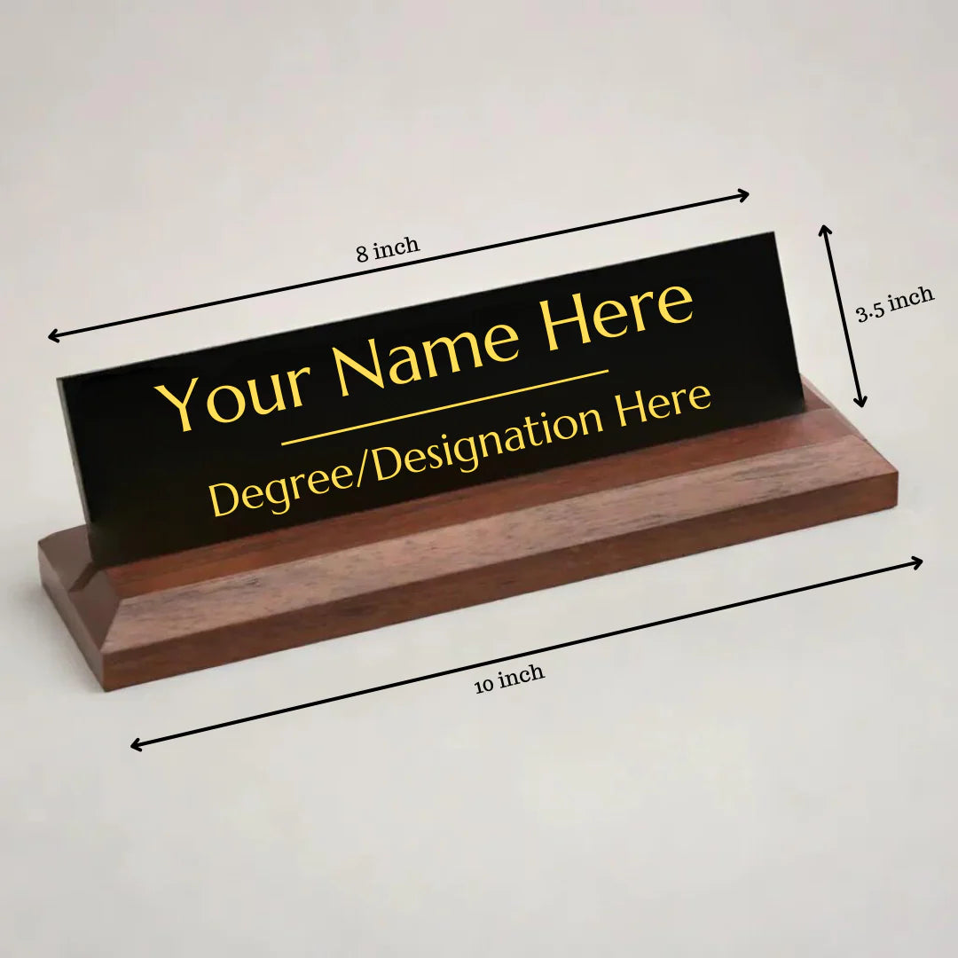 Office Desk Name Plate - Premium