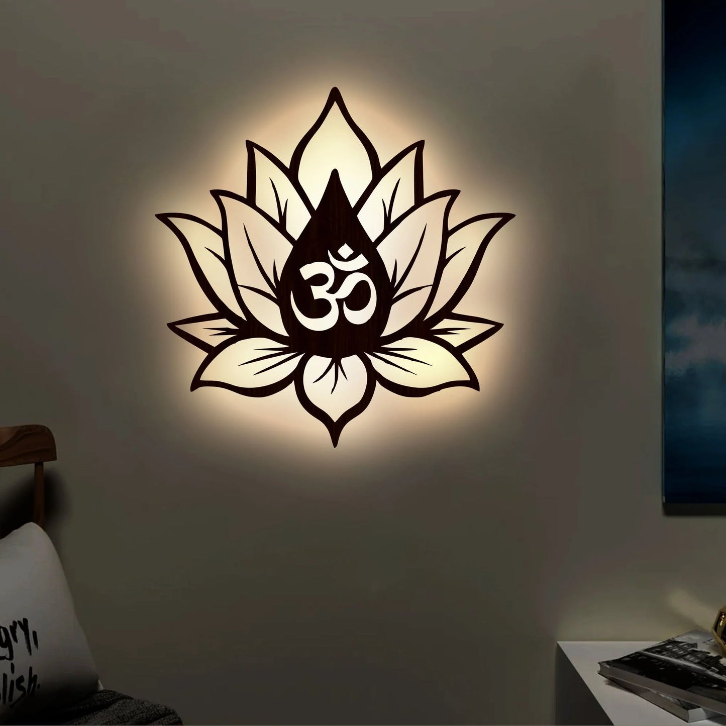Divine Lotus OM LED Wall Light